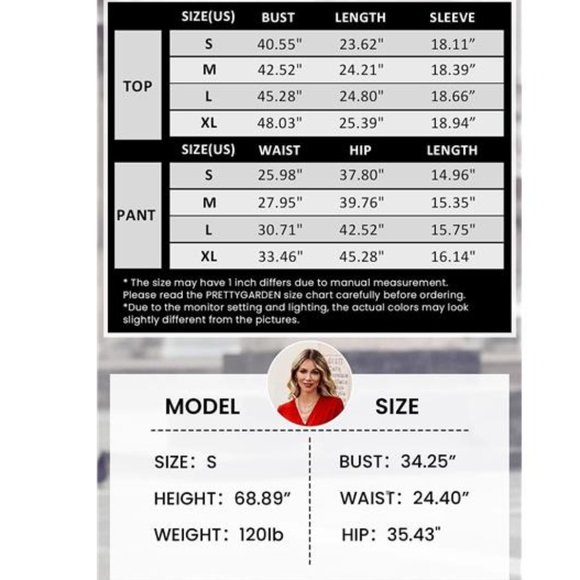 Beige White 2-Piece Ensemble Featuring a Long-Sleeve V-Neck Knit Pullover - Picture 6 of 6